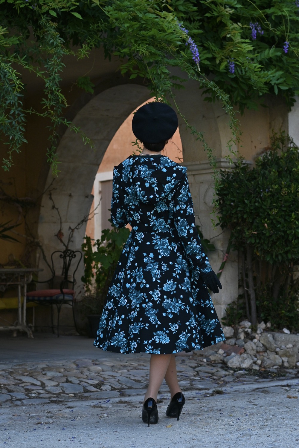 Keira Floral Swing Coat in Extended Sizing
